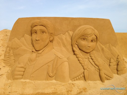 Disney Sand Magic sur la plage d'Ostende