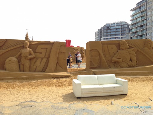 Disney Sand Magic sur la plage d'Ostende