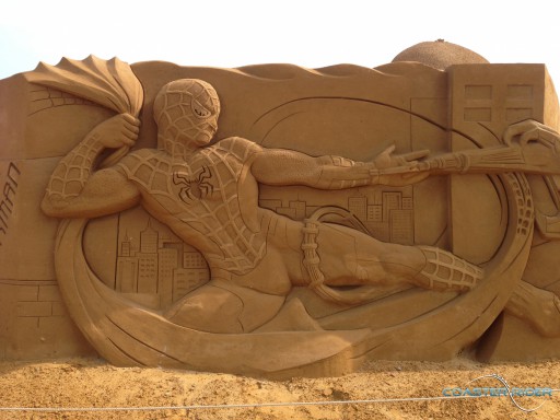 Disney Sand Magic sur la plage d'Ostende