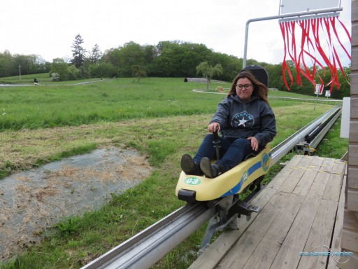 Clécy Gliss et sa luge Brandauer