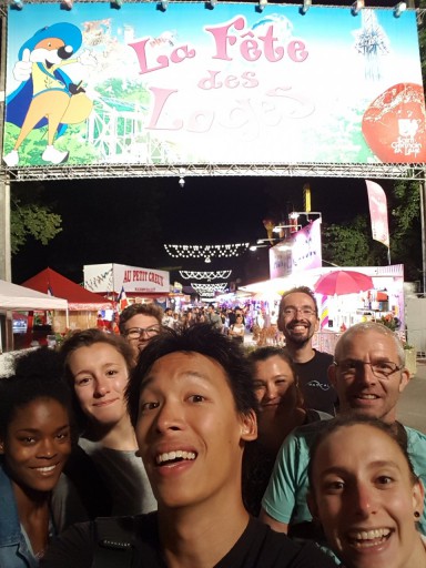 Montage des métiers de la Fête des Loges (2018)