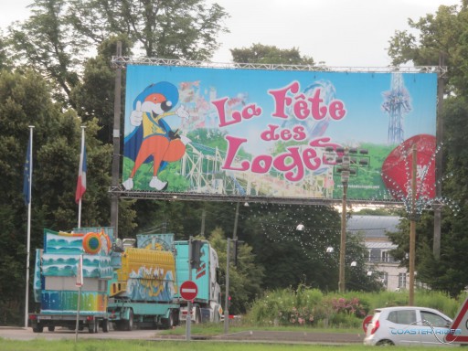 Montage des métiers de la Fête des Loges (2018)